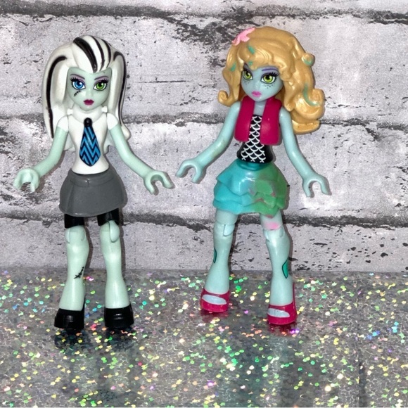 Monster High Mega Bloks Dolls Lot of 2 Dolls Lagoona Frankie Stein - Picture 10 of 13